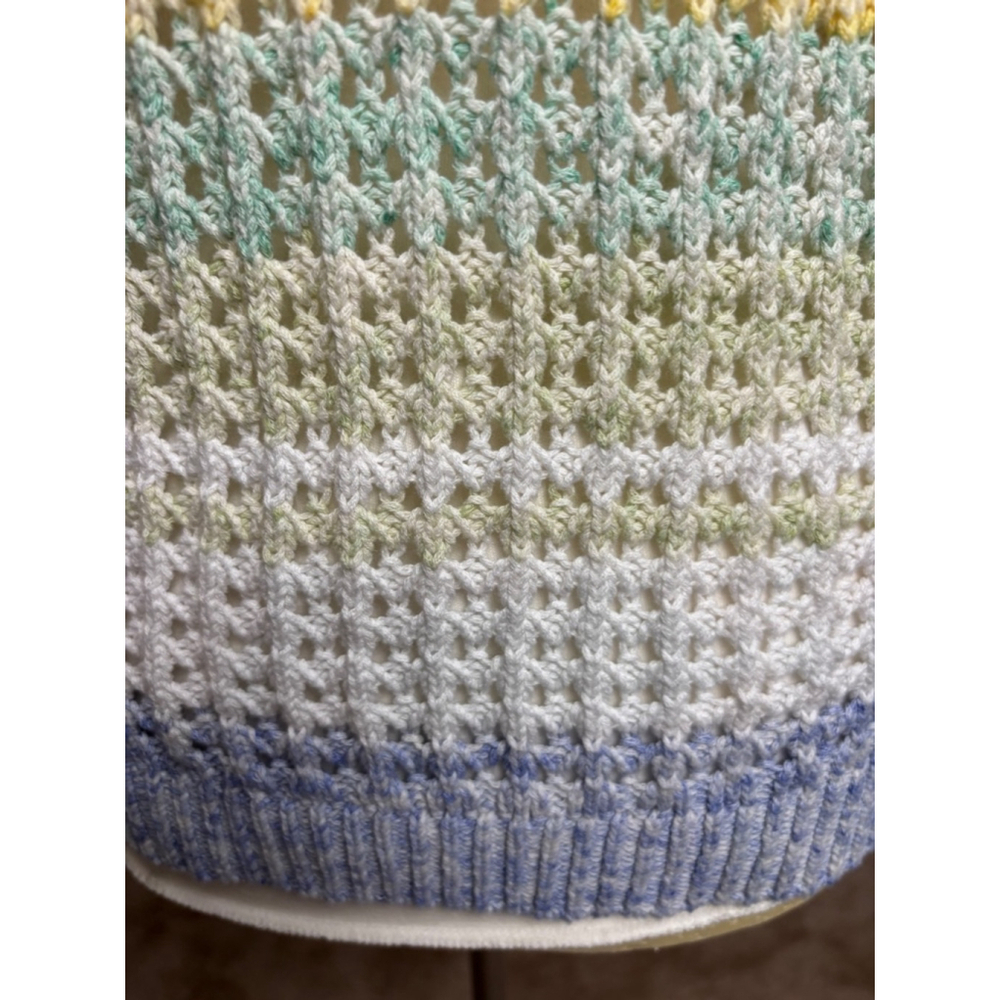 Talbots pastel striped light sweater size medium - Picture 9 of 9